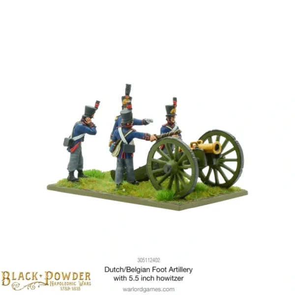 Black Powder - Napoleonic Dutch-Belgians: Foot Artillery With 5.5-Inch Howitzer - Miniature Marvels: Airplane Models & Painted Dice* Shop All