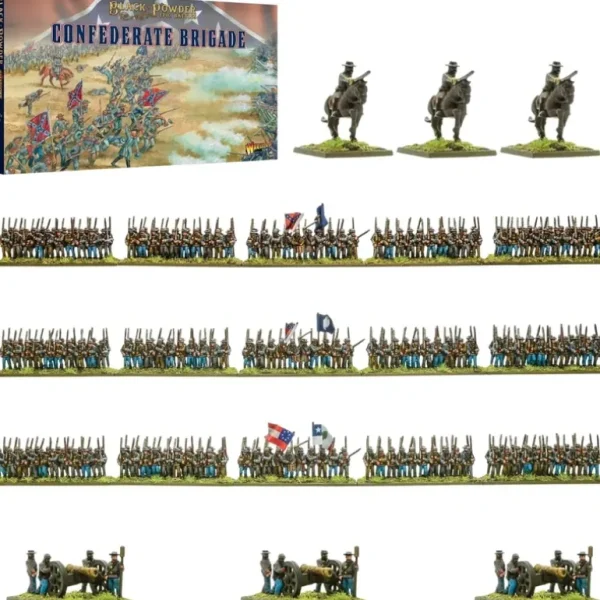 Black Powder Epic Battles - American Civil War: Confederate Brigade - Miniature Marvels: Airplane Models & Painted Dice* Shop All