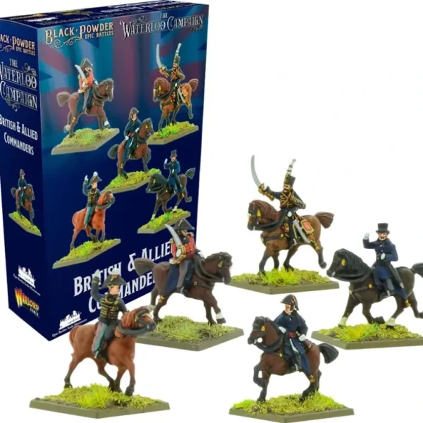 Black Powder Epic Battles - Waterloo: British and Allied Commanders - Miniature Marvels: Airplane Models & Painted Dice* Shop All