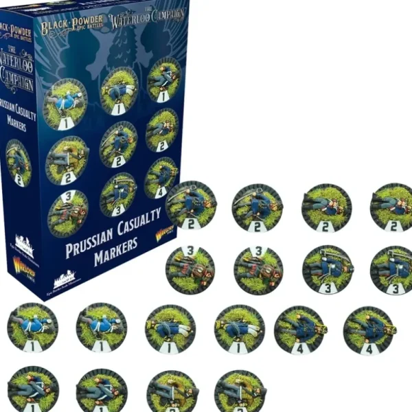Black Powder Epic Battles - Waterloo: Prussian Casualty Markers - Miniature Marvels: Airplane Models & Painted Dice* Shop All