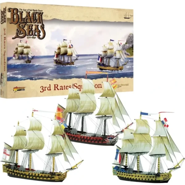 Black Seas - All Fleets: 3rd Rates Squadron (1770 - 1830) - Miniature Marvels: Airplane Models & Painted Dice* Shop All