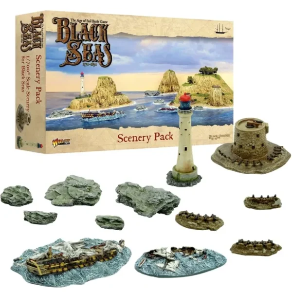 Black Seas - All Fleets: Scenery pack (1770 - 1830) - Miniature Marvels: Airplane Models & Painted Dice* Shop All