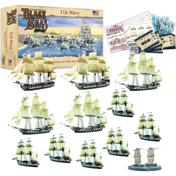 Black Seas - US Fleet: U.S. Navy Fleet (1770 - 1830) - Miniature Marvels: Airplane Models & Painted Dice* Shop All