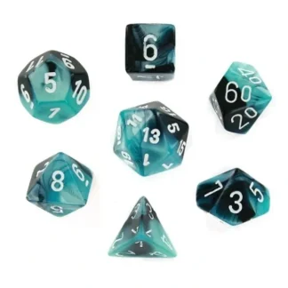 Best Sale Black-Shell / White: Gemini Polyhedral Dice Set (7's) CHX 26446 - Miniature Marvels: Airplane Models & Painted Dice Dice