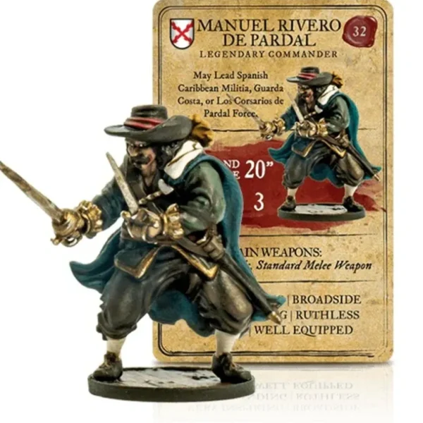 Blood & Plunder: Legendary Figures - Manuel Rivero de Pardal FGD 0027 - Miniature Marvels: Airplane Models & Painted Dice* Shop All
