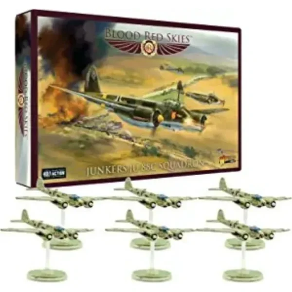Blood Red Skies - Luftwaffe: Junkers JU-88C Squadron - Miniature Marvels: Airplane Models & Painted Dice* Shop All
