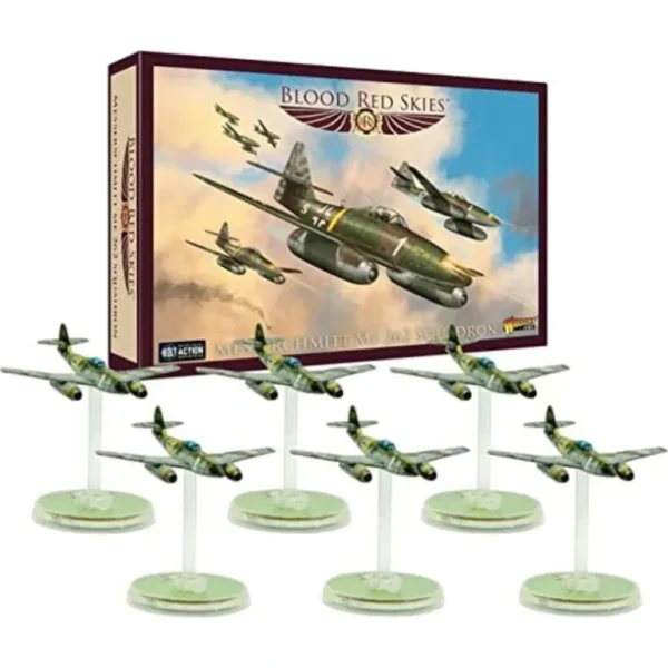 Blood Red Skies - Luftwaffe: Messerschmitt ME-262 Squadron - Miniature Marvels: Airplane Models & Painted Dice* Shop All