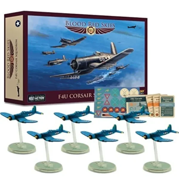 Blood Red Skies - US Air Force: F4U Corsair Squadron - Miniature Marvels: Airplane Models & Painted Dice* Shop All
