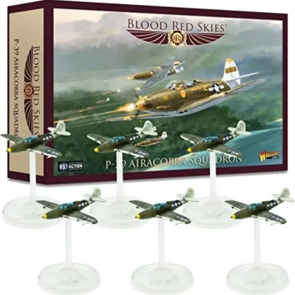 Blood Red Skies - US Air Force: P-39 Airacobra Squadron - Miniature Marvels: Airplane Models & Painted Dice* Shop All