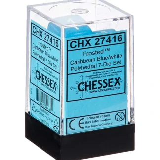 Cheap Blue / White: Frosted Polyhedral Dice Set (7's) CHX 27416 - Miniature Marvels: Airplane Models & Painted Dice Dice