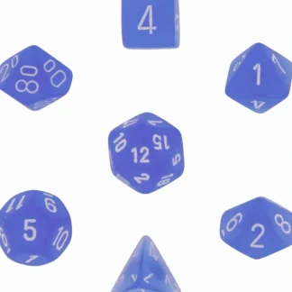Flash Sale Blue / White: Frosted Polyhedral Dice Set (7's) CHX 27406 - Miniature Marvels: Airplane Models & Painted Dice Dice