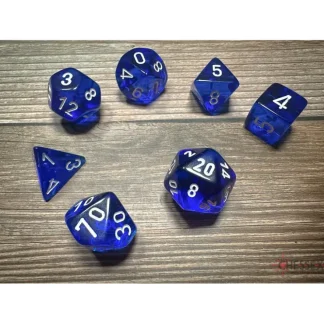 Cheap Blue / White: Translucent Polyhedral Die Set (7's) CHX 23076 - Miniature Marvels: Airplane Models & Painted Dice Dice