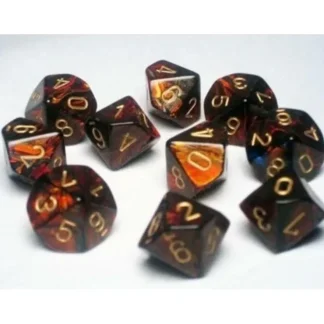 Flash Sale Blue Blood / Gold: Scarab d10 Dice Set (10's) CHX 27219 - Miniature Marvels: Airplane Models & Painted Dice Dice