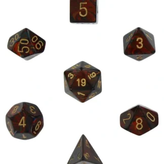 Cheap Blue Blood with Gold: Scarab Polyhedral Dice Set (7's) CHX 27419 - Miniature Marvels: Airplane Models & Painted Dice Dice