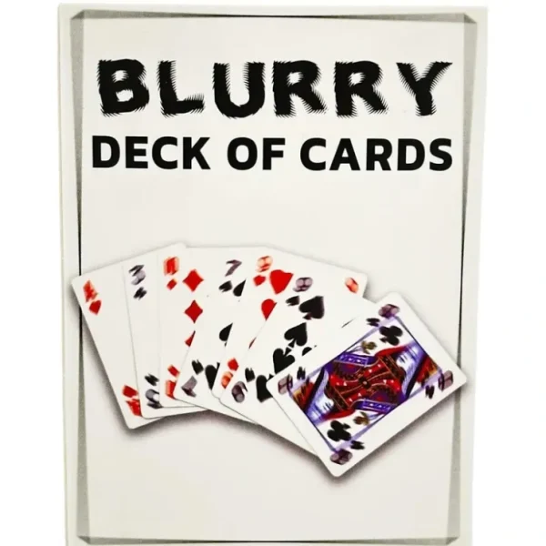 Cheap Blurry Deck of Playing Cards - The Ultimate Trick Hilarious Gag Prank Joke Gift - Miniature Marvels: Airplane Models & Painted Dice Egpull