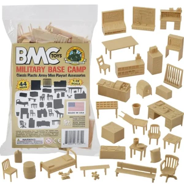 BMC Toys 67035 Classic Marx Military Base Camp Accessory Set - Miniature Marvels: Airplane Models & Painted Dice* Airplane Model