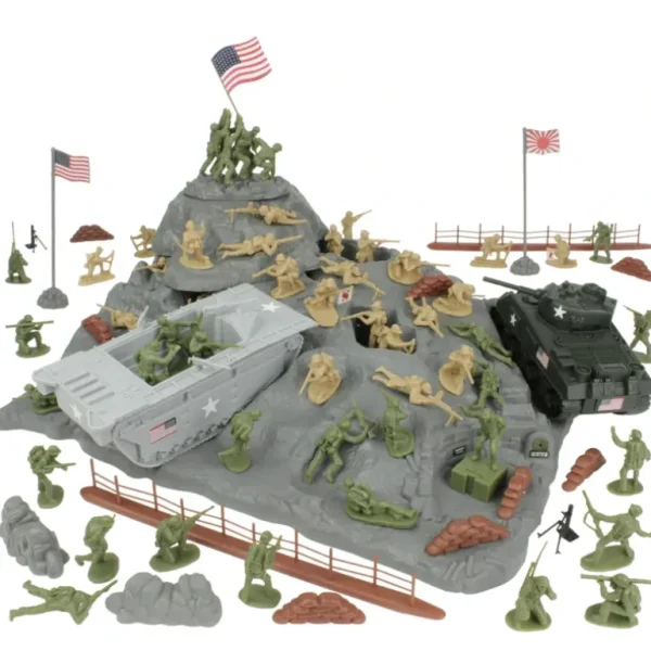 BMC Toys 40036 WWII IWO Jima Playset - Miniature Marvels: Airplane Models & Painted Dice* Airplane Model