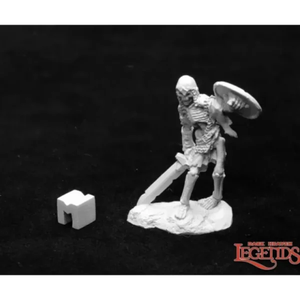 Outlet Bog Skeleton with Sword & Shield: Dark Heaven Legends RPR 03944 - Miniature Marvels: Airplane Models & Painted Dice Miniature