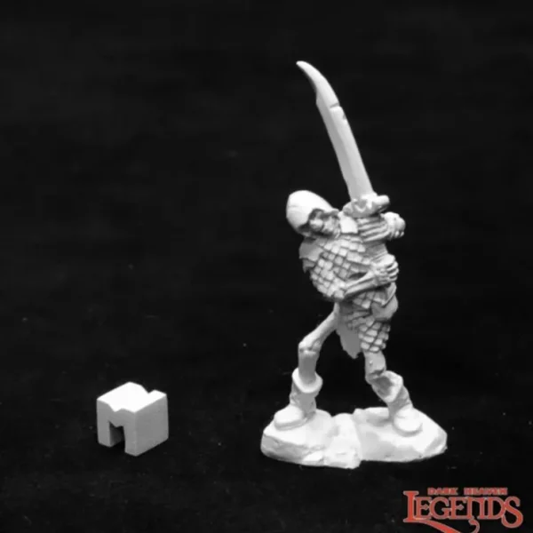 Store Bog Skeleton with Two-Handed Sword: Dark Heaven Legends RPR 03945 - Miniature Marvels: Airplane Models & Painted Dice Miniature