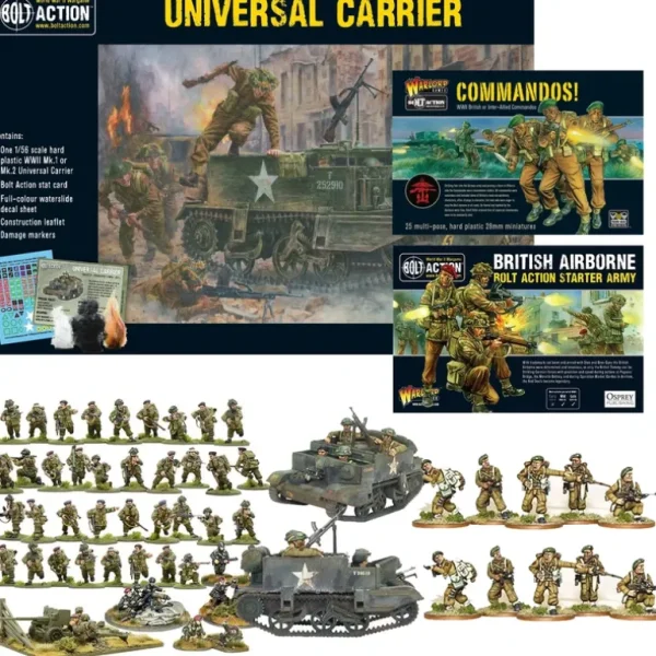 Bolt Action - British Airborne Bundle - Miniature Marvels: Airplane Models & Painted Dice* Shop All