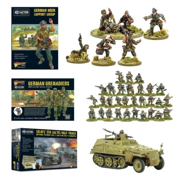 Bolt Action - German Grenadiers Bundle - Miniature Marvels: Airplane Models & Painted Dice* Shop All