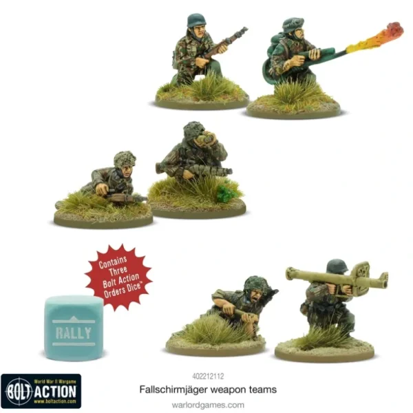 Bolt Action - Germany: Fallschirmjger Weapons Teams - Miniature Marvels: Airplane Models & Painted Dice* Shop All