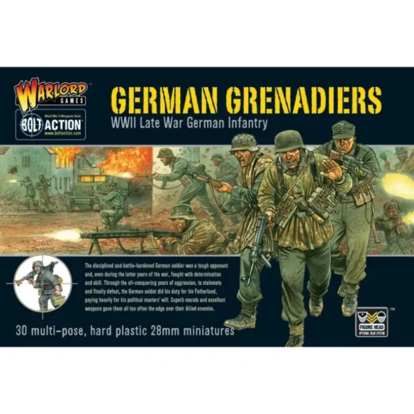 Bolt Action - Germany: German Grenadiers Set + Digital Guide: Fortress Budapest - Miniature Marvels: Airplane Models & Painted Dice* Shop All