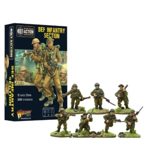 Bolt Action - Great Britain: BEF Infantry Section Box (Metal) - Miniature Marvels: Airplane Models & Painted Dice* Shop All