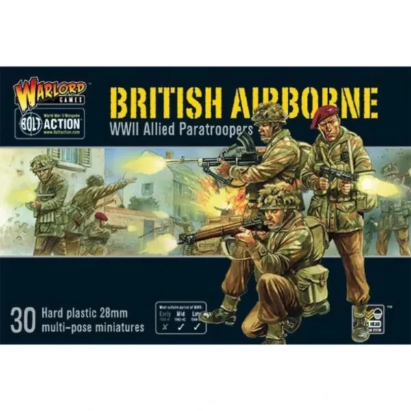 Bolt Action - Great Britain: British Airborne Set + Digital Guide: Market Garden - Miniature Marvels: Airplane Models & Painted Dice* Shop All