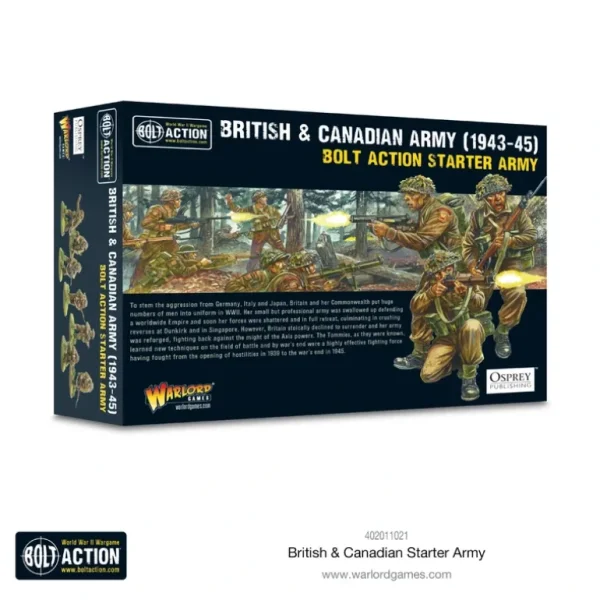 Bolt Action - Great Britain: British & Canadian Army (1943-45) Starter Army - Miniature Marvels: Airplane Models & Painted Dice* Shop All
