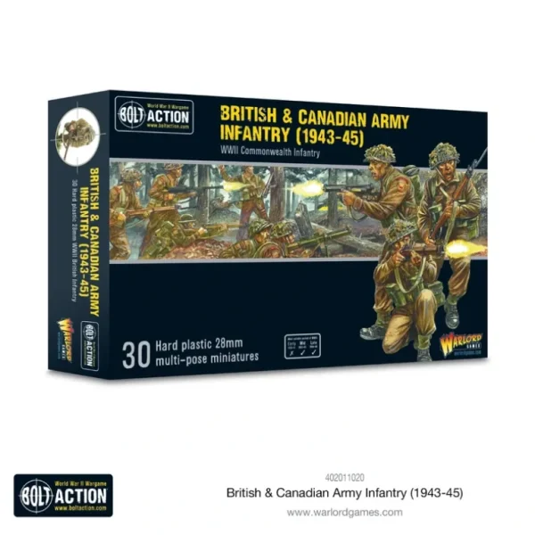 Bolt Action - Great Britain: British & Canadian Army infantry (1943-45) - Miniature Marvels: Airplane Models & Painted Dice* Shop All