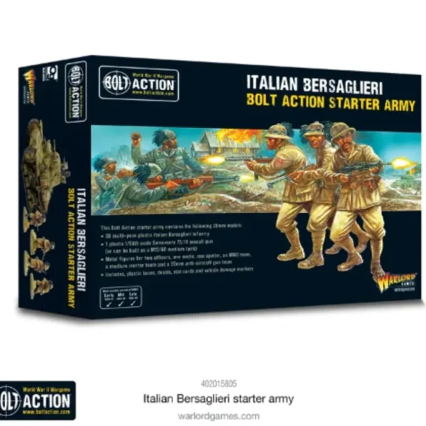Bolt Action - Italy: Italian Bersaglieri Starter Army - Miniature Marvels: Airplane Models & Painted Dice* Shop All