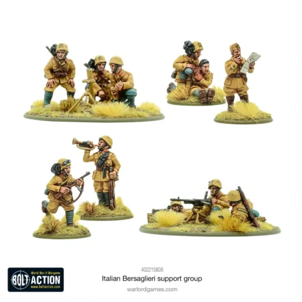 Bolt Action - Italy: Italian Bersaglieri Support Group - Miniature Marvels: Airplane Models & Painted Dice* Shop All