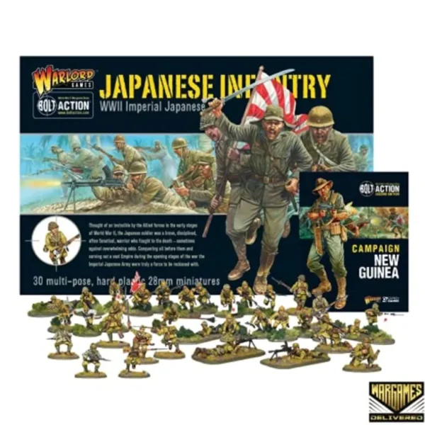 Bolt Action - Japan: Imperial Japanese Infantry Set + Digital Guide: New Guinea - Miniature Marvels: Airplane Models & Painted Dice* Shop All