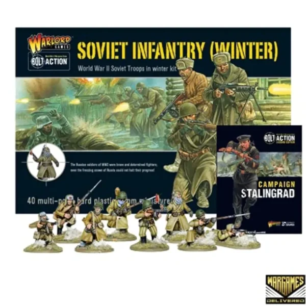 Bolt Action - Soviet Union: Soviet Winter Infantry + Digital Guide: Stalingrad - Miniature Marvels: Airplane Models & Painted Dice* Shop All