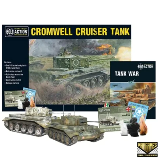 Bolt Action - Tank War: Cromwell Cruiser Tank + Digital Guide - Miniature Marvels: Airplane Models & Painted Dice* Shop All