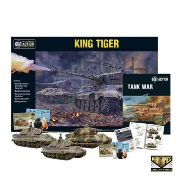 Bolt Action - Tank War: King Tiger German Tank + Digital Guide - Miniature Marvels: Airplane Models & Painted Dice* Shop All