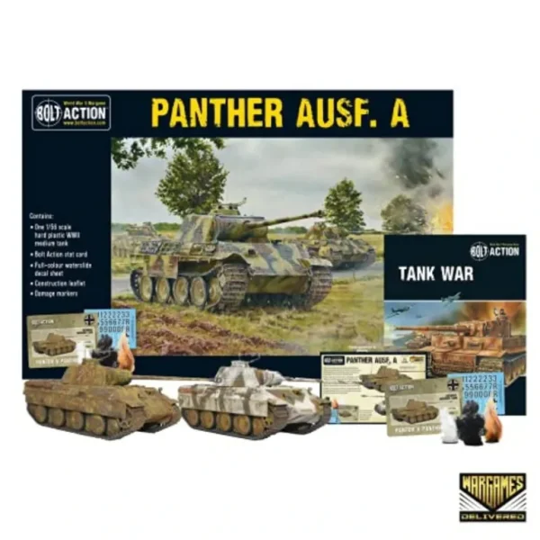 Bolt Action - Tank War: Panther Ausf A German Tank + Digital Guide - Miniature Marvels: Airplane Models & Painted Dice* Shop All