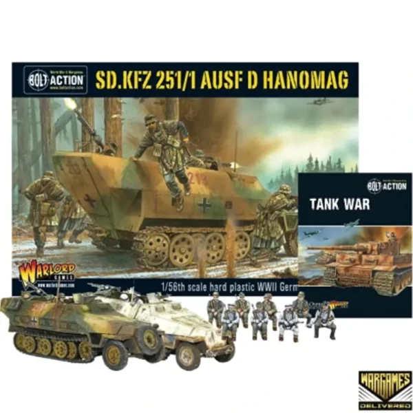 Bolt Action - Tank War: Sd.Kfz 251/1 Ausf D Hanomag German Tank + Digital Guide: Tank War - Miniature Marvels: Airplane Models & Painted Dice* Shop All