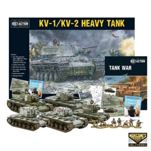 Bolt Action - Tank War: Soviet KV1/2 Heavy Tank + Digital Guide: Tank War - Miniature Marvels: Airplane Models & Painted Dice* Shop All