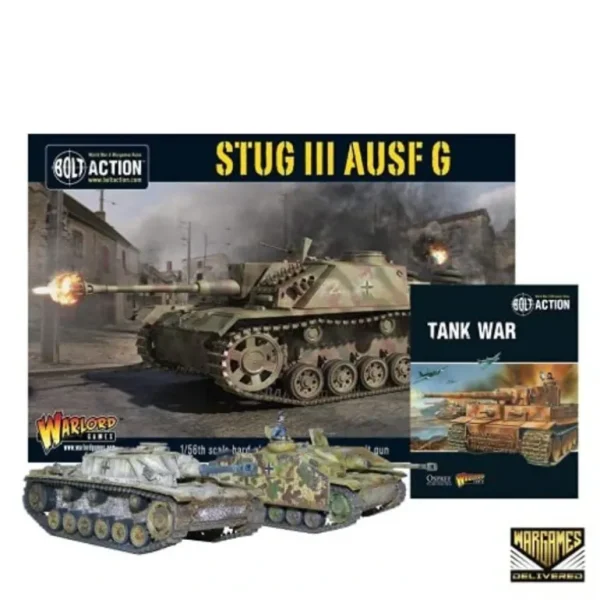 Bolt Action - Tank War: StuG III German Tank + Digital Guide - Miniature Marvels: Airplane Models & Painted Dice* Shop All