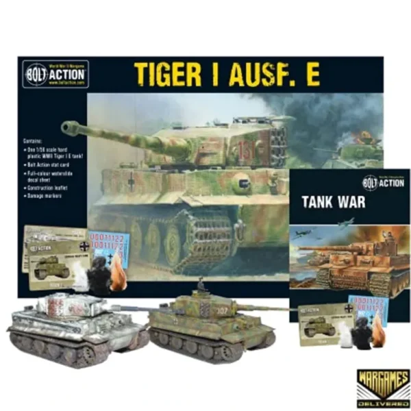 Bolt Action - Tank War: Tiger I Ausf. E Heavy Tank + Digital Guide: Tank War - Miniature Marvels: Airplane Models & Painted Dice* Shop All