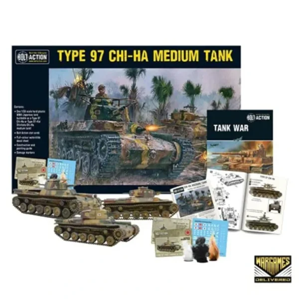 Bolt Action - Tank War: Type 97 Chi-Ha Medium Tank + Digital Guide - Miniature Marvels: Airplane Models & Painted Dice* Shop All