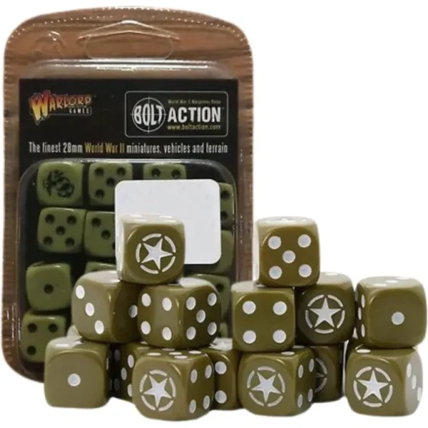 Bolt Action - USA: Allied Star D6 Dice Pack - Miniature Marvels: Airplane Models & Painted Dice* Shop All