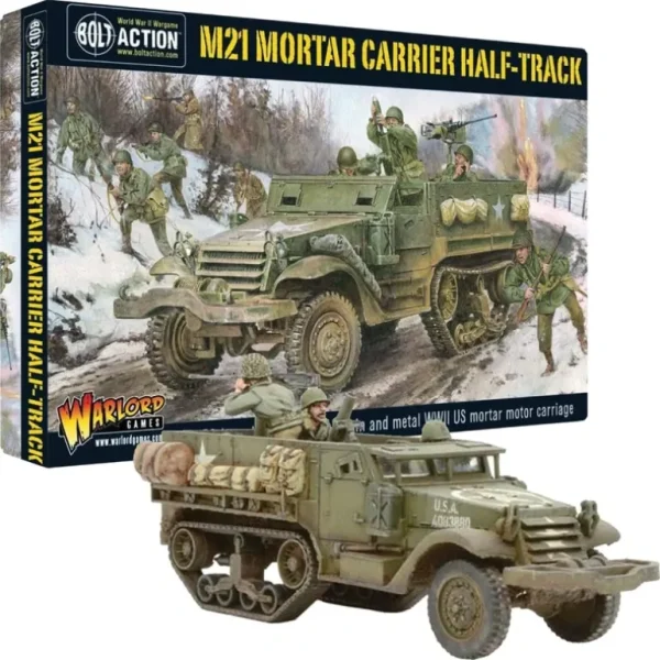 Bolt Action - USA: M21 Mortar Carrier Support Half-track - Miniature Marvels: Airplane Models & Painted Dice* Shop All