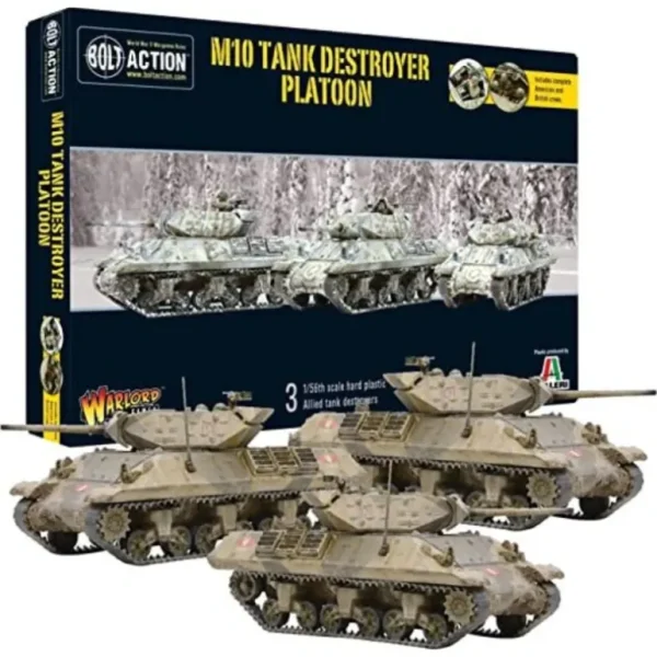 Bolt Action - USA: M10 Tank Destroyer Platoon - Miniature Marvels: Airplane Models & Painted Dice* Shop All