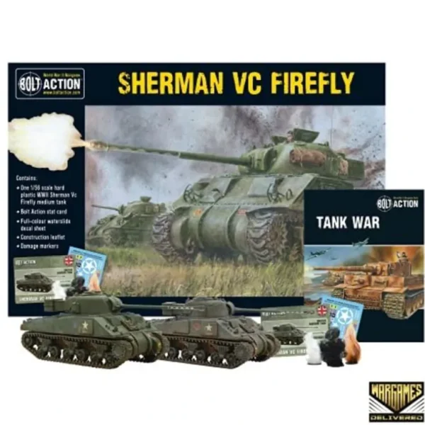 Bolt Action - USA: Sherman VC Firefly + Digital Guide - Miniature Marvels: Airplane Models & Painted Dice* Shop All