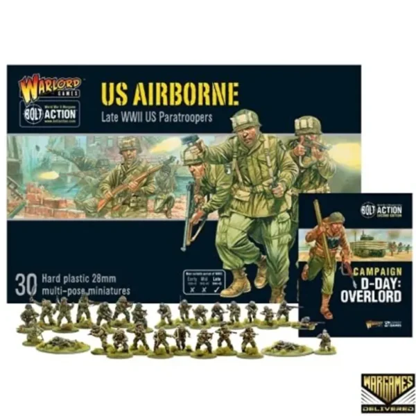 Bolt Action - USA: US Airborne Starter Set + Digital Guide: Armies of the United States - Miniature Marvels: Airplane Models & Painted Dice* Shop All