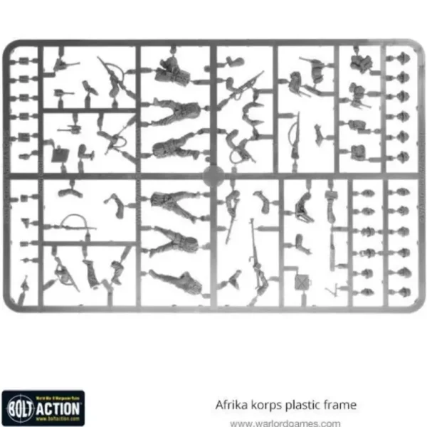 Bolt Action: Afrika Korps Plastic Frame - Miniature Marvels: Airplane Models & Painted Dice* Shop All
