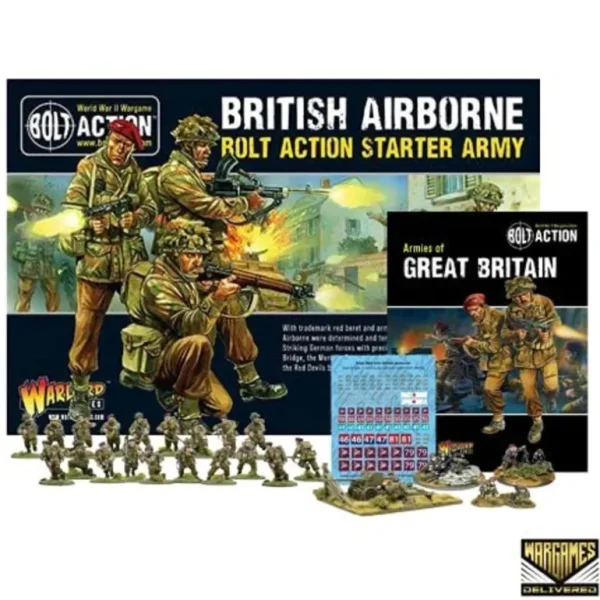 Bolt Action: British Airborne Starter Army Set + Digital Guide: Armies of Great Britain - Miniature Marvels: Airplane Models & Painted Dice* Shop All